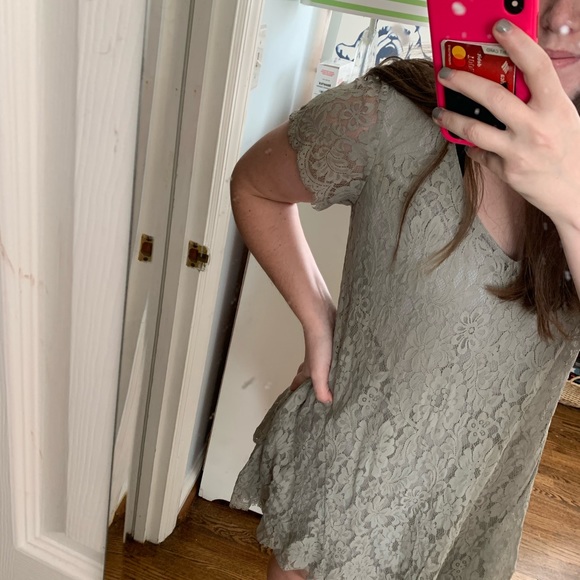 GRAY LACE DRESS🔥 - Picture 4 of 4